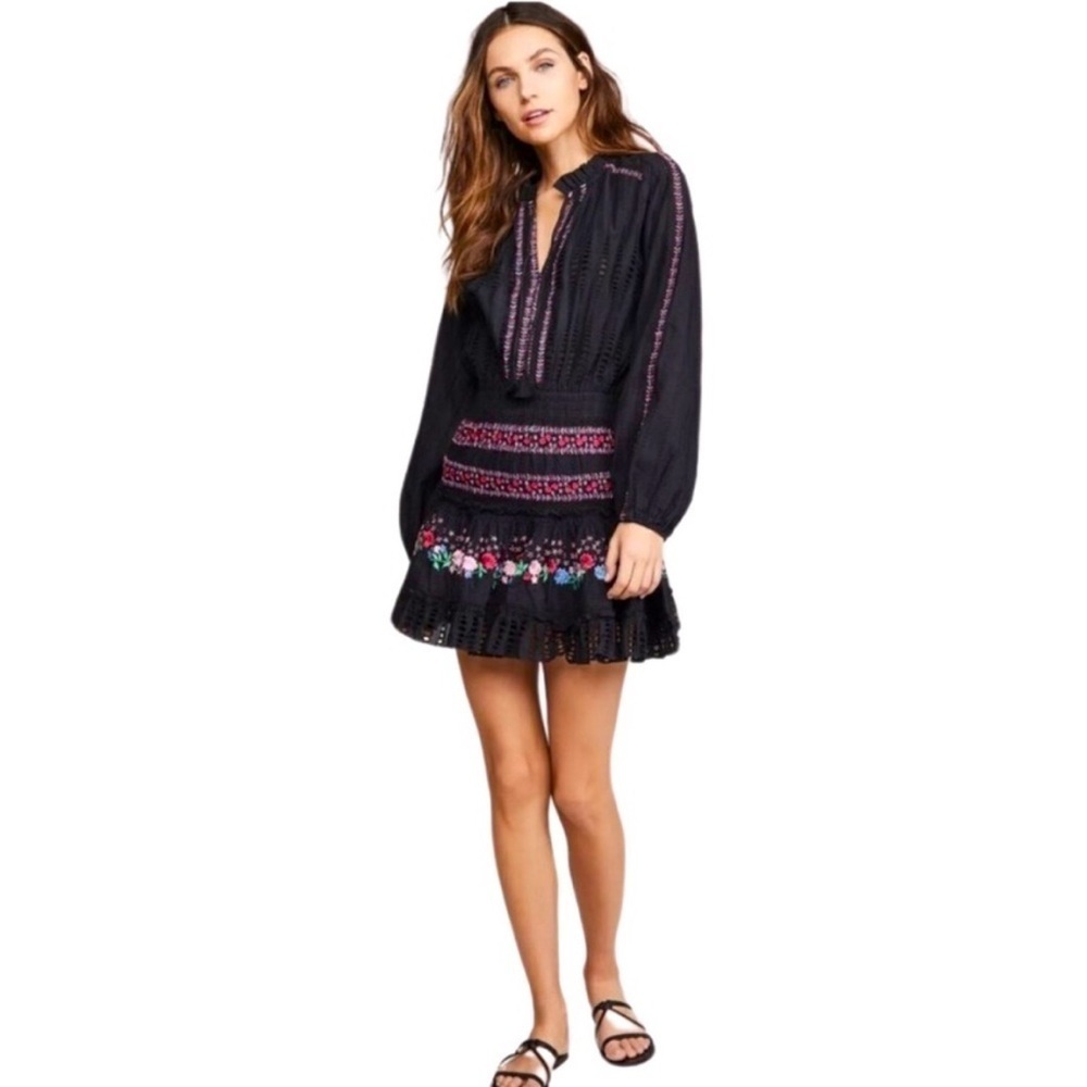 Misa Los Angeles size XS Manuela Embroidered Mini excellent cond from Revolve